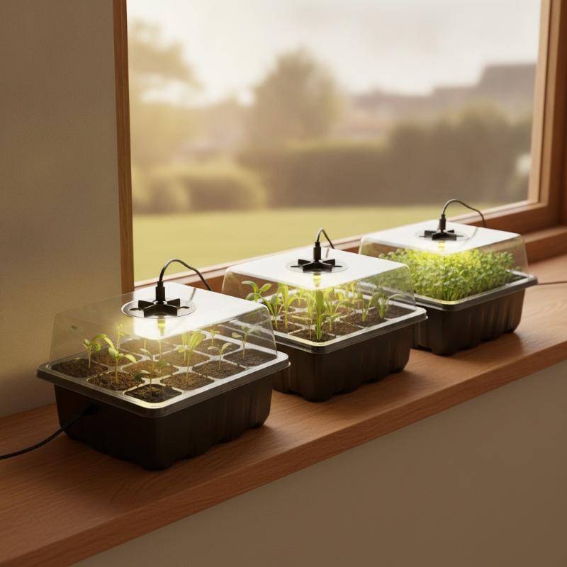 6/12-Cell Home Seed Starter Tr - огляд і ціна Humidity Dome Kit