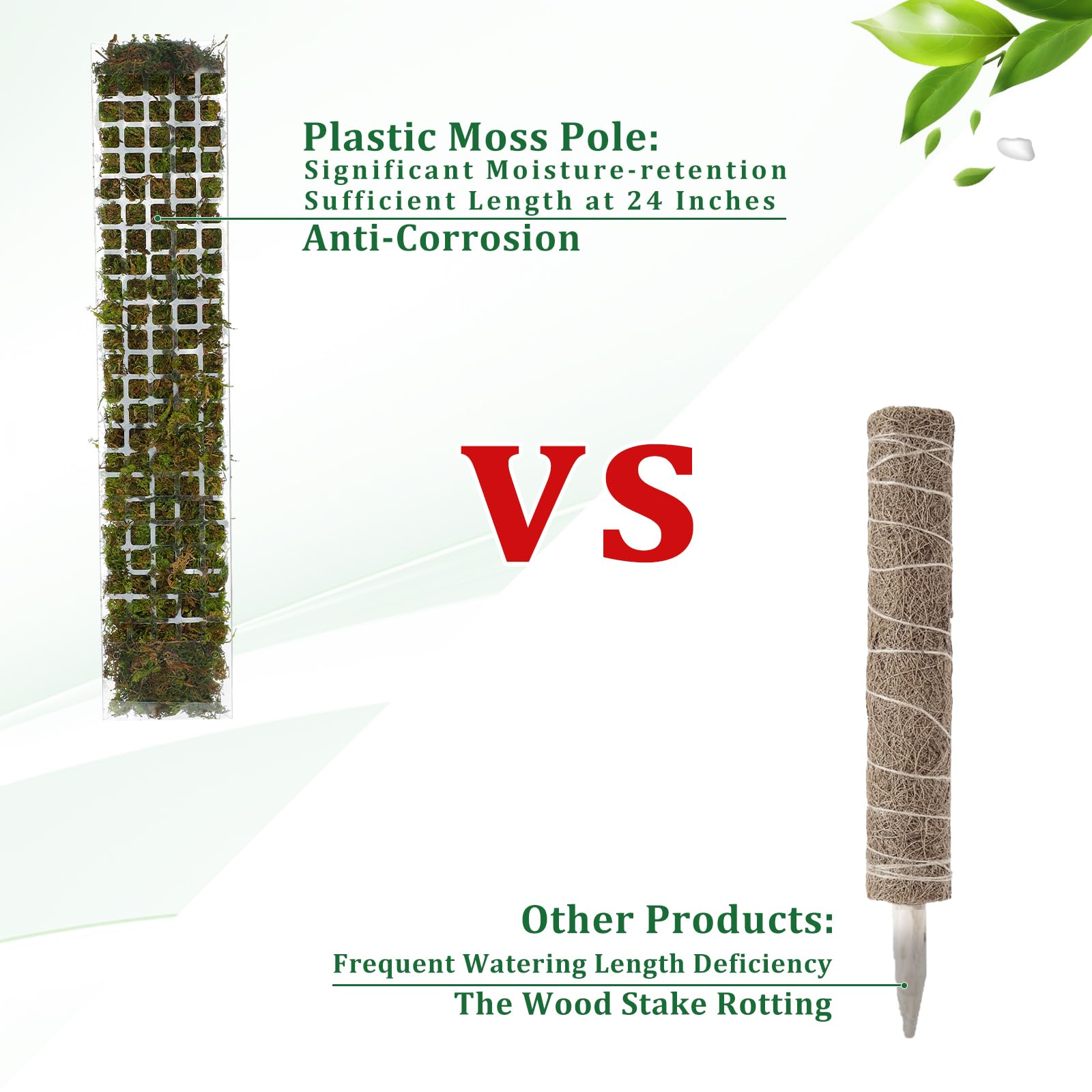 Moss Pole Plastic Plant Stand  - огляд і ціна Sphagnum Moss Dry